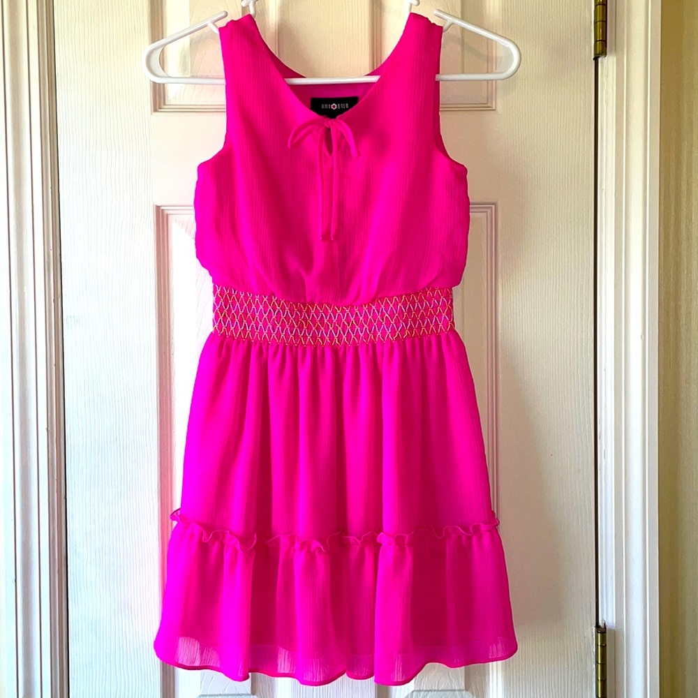 Girls Neon Pink Dress